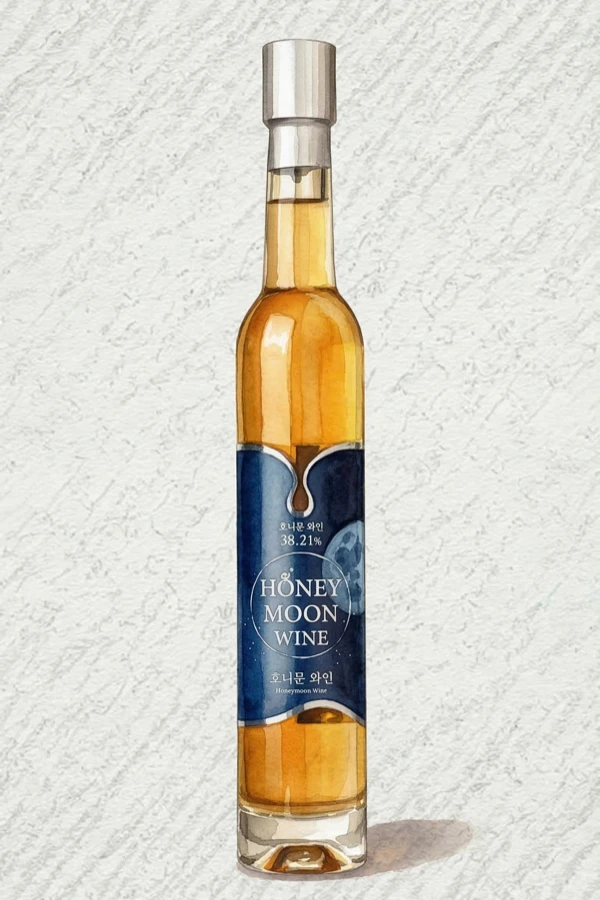 Honeymoon — Korean Liqueur, Gyeonggi, 8% ABV, 375ml. Honey, Complex