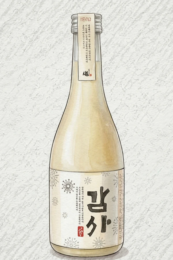 Gamsa — Korean Cheongju, Gyeonggi, 14% ABV, 375ml. Clean, Smooth