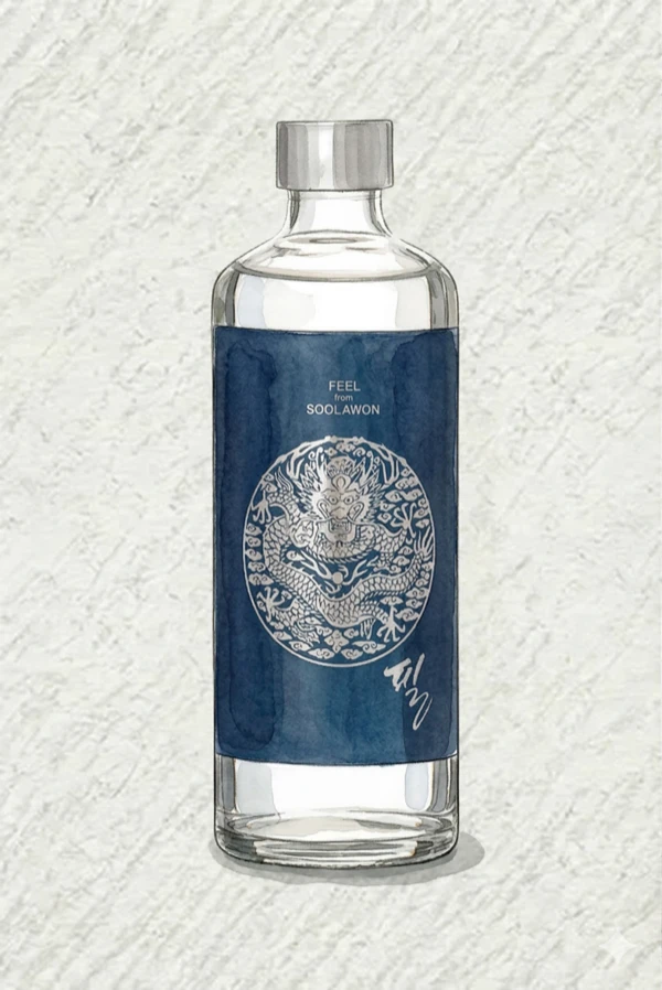 Pil — Korean Soju, Gyeonggi, 25% ABV, 375ml. Clean, Smooth