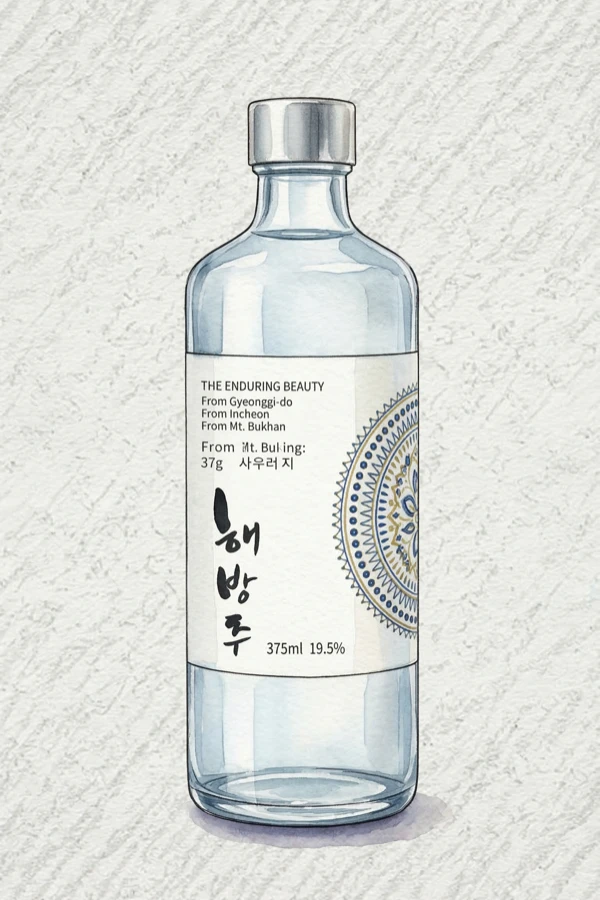 Haebangju — Korean Traditional Drink, Gyeongsangbuk, 18.8% ABV, 375ml. Smooth, Balanced