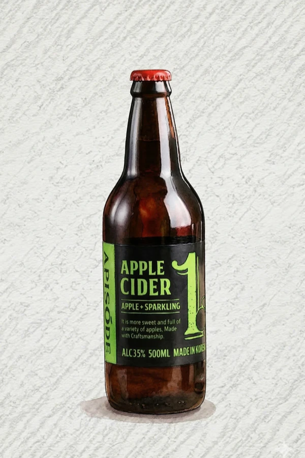 アピソード・アップル - 果実酒, 慶尚北道（キョンブク）, 3.5% ABV, 500ml. フルーティ, 甘い