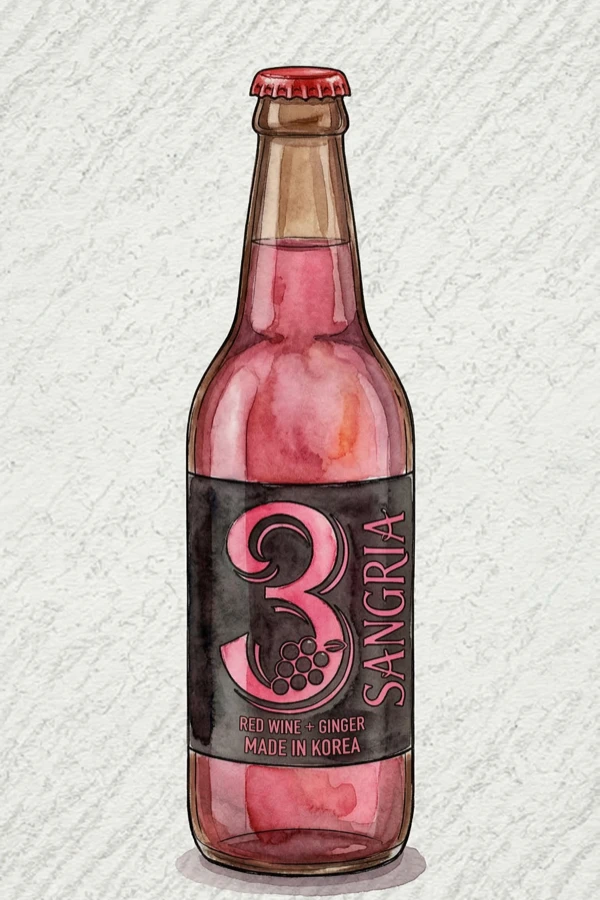 애피소드 상그리아 - 과실주, 경북, 3.5% ABV, 500ml. 과일향, 달콤한