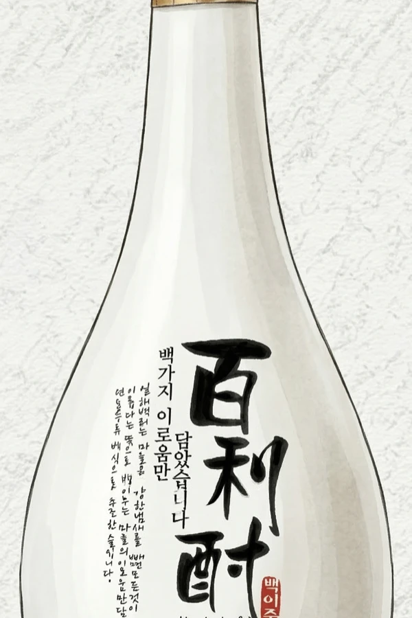 ベクイ酒 - 清酒（チョンジュ）, 慶尚北道（キョンブク）, 35% ABV, 800ml. クリーン, まろやか