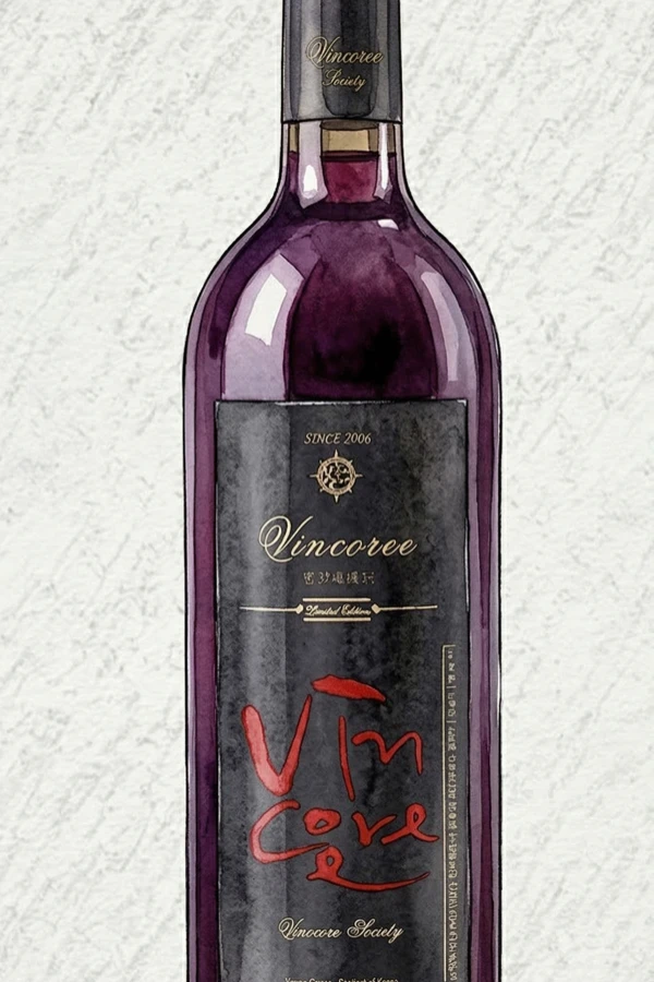 뱅꼬레 레드와인 - 과실주, 경북, 12% ABV, 375ml. 과일향, 달콤한