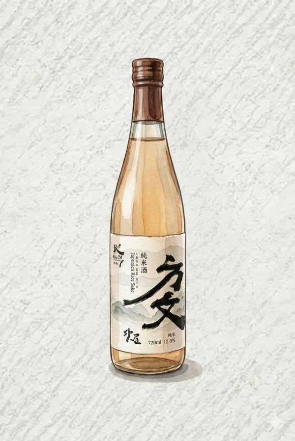 Bangmunju Yakju - Korean Cheongju, Jeonbuk, 15% ABV, 500ml. Toasted glutinous rice, Dried chrysanthemum, Roasted chestnut, Autumnal warmth