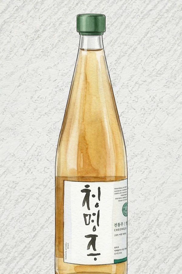Cheongmyeongju 750 - Korean Traditional Drink, Chungcheongbuk, 17% ABV, 750ml. Smooth, Balanced