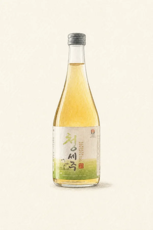 Cheongseju - Korean Traditional Drink, Jeonnam, 18% ABV, 375ml. Smooth, Balanced
