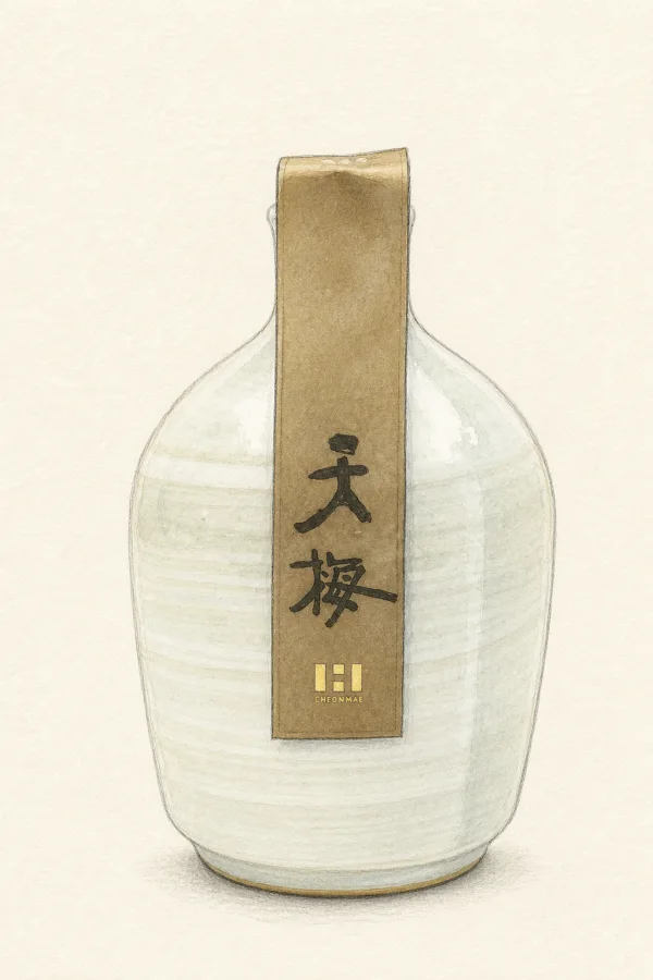 Cheonmae - Korean Fruit Wine, Seoul, 30% ABV, 600ml. Fruity, Sweet