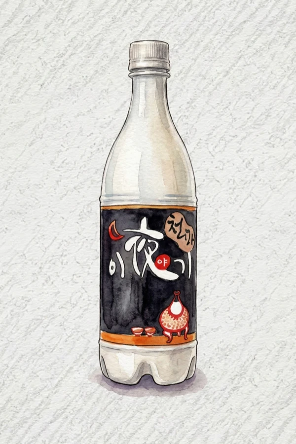 Cheonmaiyagi Makgeolli - Korean Makgeolli, Jeonbuk, 6% ABV, 750ml. Earthy gastrodia root, Omija berry tartness, Woody depth, Creamy rice