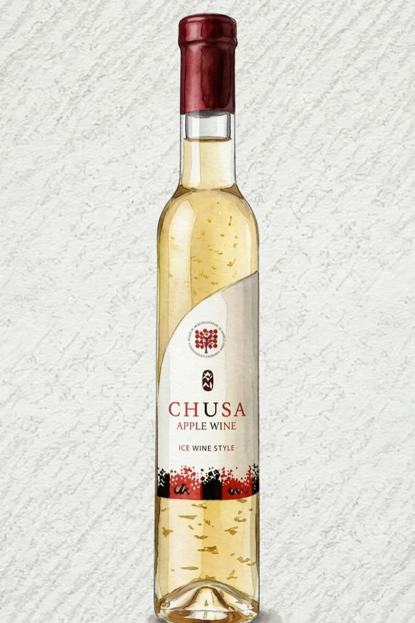 Chusa Aepeul Wine - Korean Fruit Wine, Chungcheongnam, 12% ABV, 375ml. Fruity, Sweet