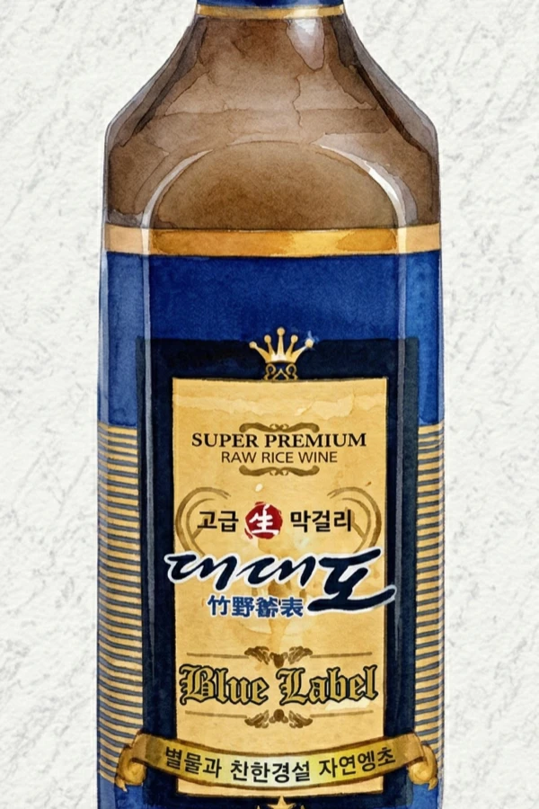 대대포 막걸리 - 막걸리, 전남, 6% ABV, 750ml. 꿀향, 밀랍과 꽃향