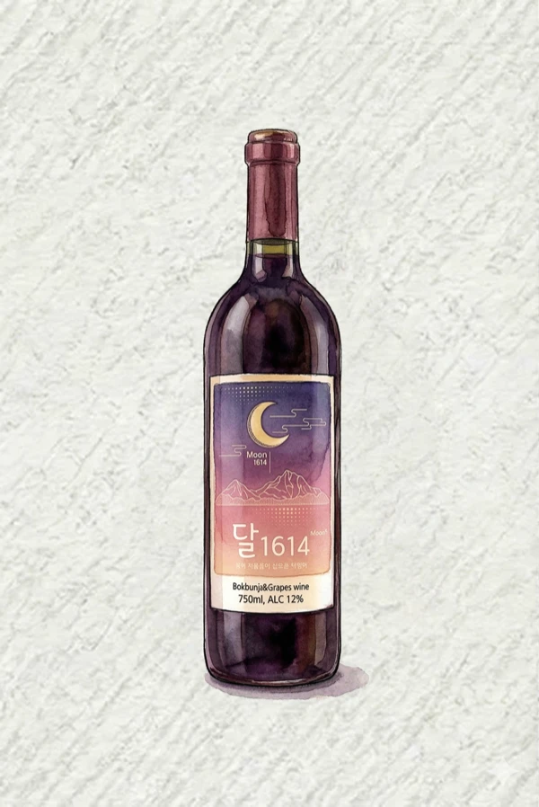 Dal 1614 Seuwiteu Wine - Korean Fruit Wine, Chungcheongnam, 12% ABV, 750ml. Fruity, Sweet