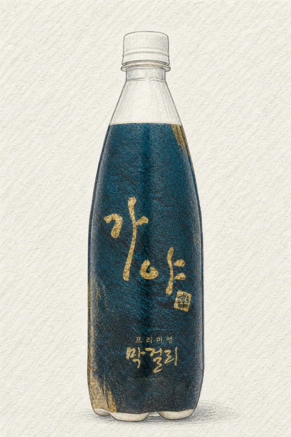 Gaya Premium Makgeolli - Korean Makgeolli, Gyeongsangnam, 6% ABV, 750ml. Silky, Refined