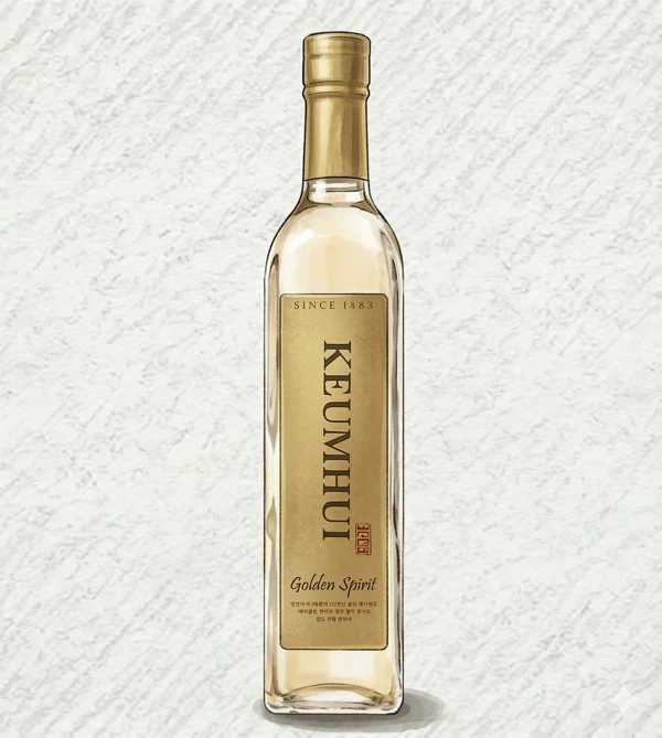 Geumhwi - Korean Cheongju, Chungcheongbuk, 35% ABV, 500ml. Clean, Smooth