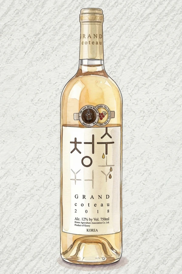 Grand Coteau Cheongsu - Korean Fruit Wine, Gyeonggi, 12% ABV, 750ml. Fruity, Sweet