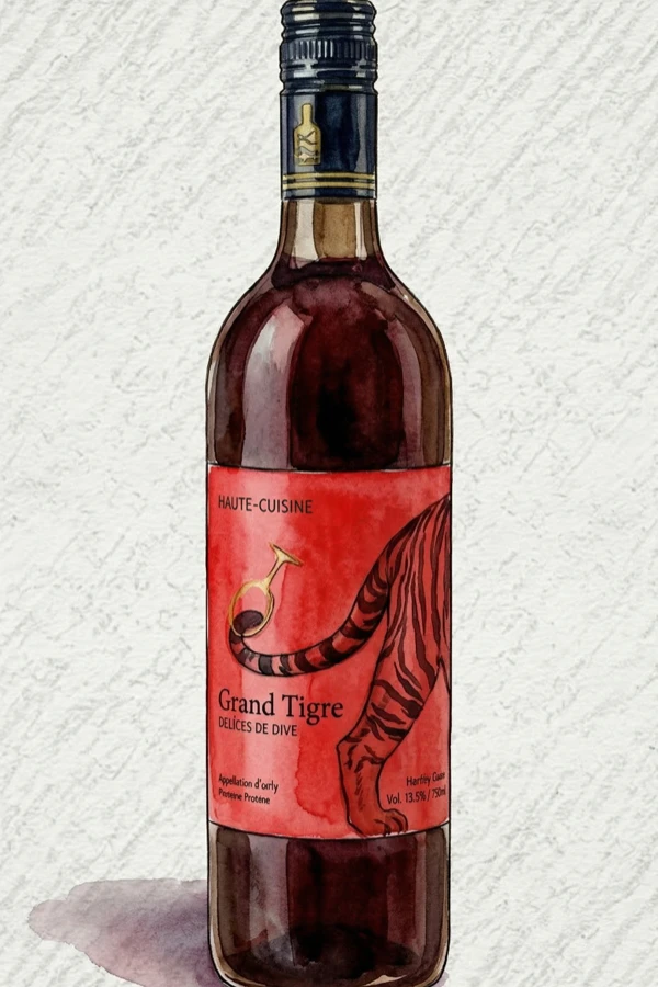 그랑티그르 CE2002 - 과실주, 충북, 12% ABV, 750ml. 과일향, 달콤한