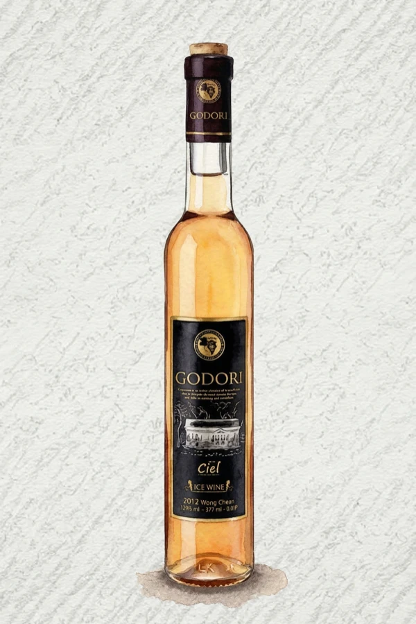 ゴドリ アイスワイン(アイス 375) - 果実酒, 慶尚北道（キョンブク）, 12% ABV, 375ml. フルーティ, 甘い
