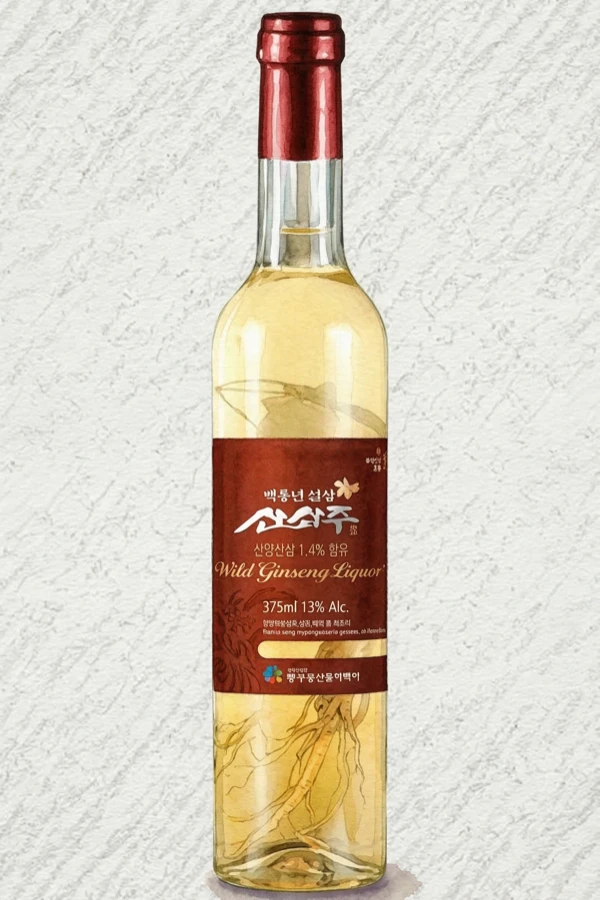 鶏龍山 山参酒 錦繍江山 21% - その他, ソウル, 21% ABV, 740ml. まろやか, バランス良い