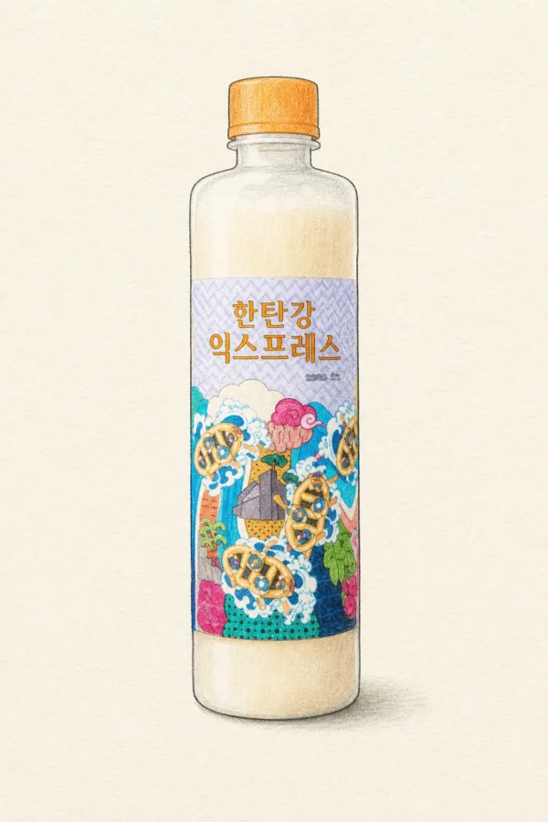 Hantangang Express - Korean Makgeolli, Gangwon, 12% ABV, 500ml. Creamy, Sweet