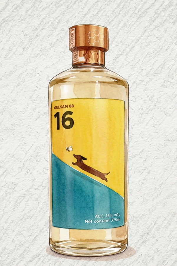 Honey Spring 16 - Korean Liqueur, Chungcheongnam, 16% ABV, 375ml. Honey, Complex