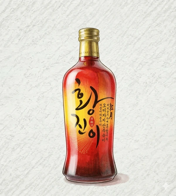 황진이주 - 청주, 전북, 13% ABV, 375ml. 깔끔한, 부드러운