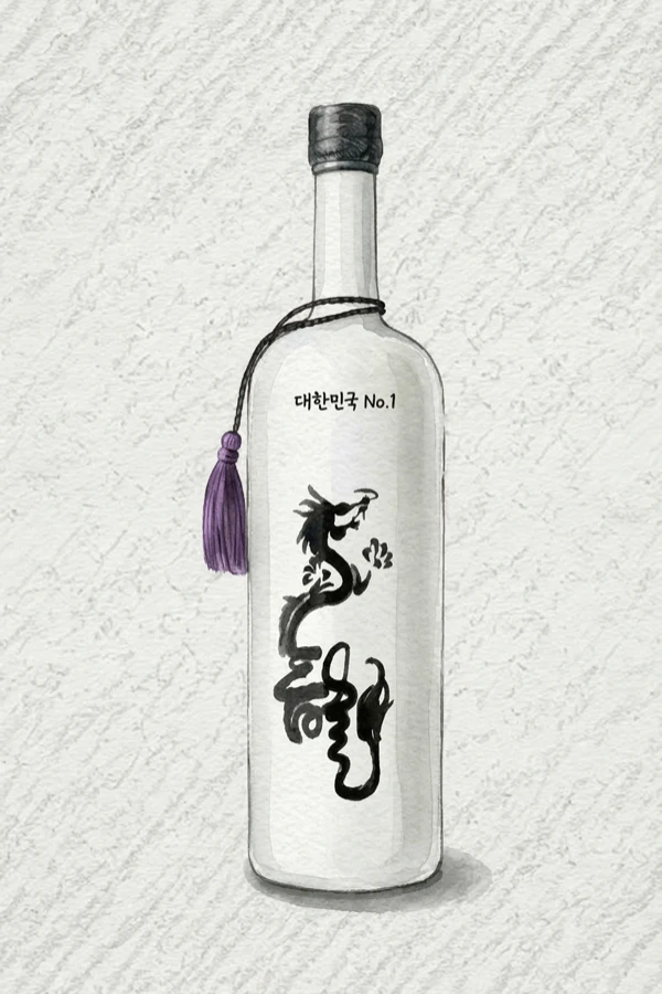 イダム - 伝統焼酎（ソジュ）, 京畿道（キョンギド）, 55% ABV, 700ml. クリーン, まろやか