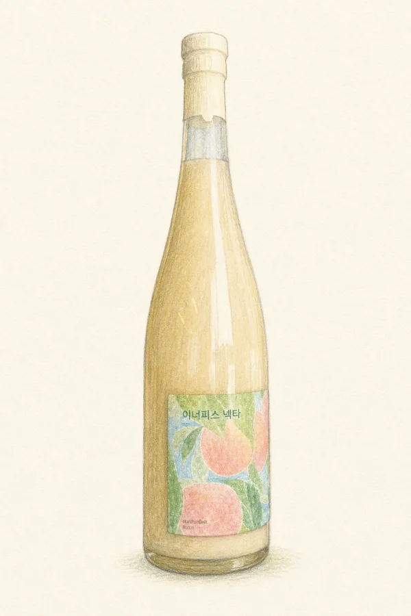 Inner Peace Nectar - Korean Makgeolli, Gyeongsangbuk, 10% ABV, 750ml. Creamy, Sweet