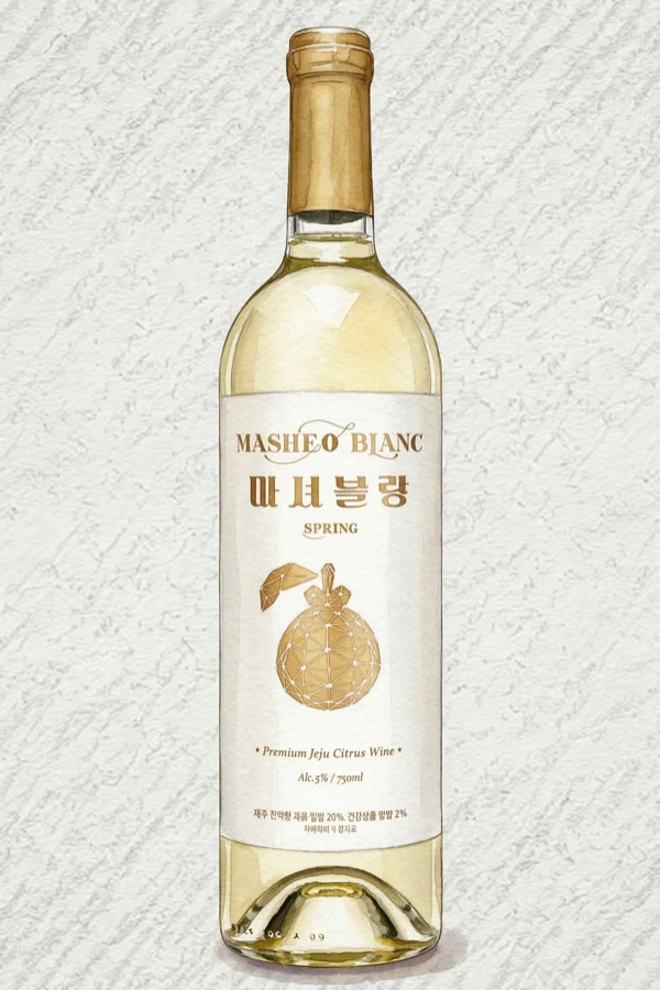 マショブラン - 果実酒, 済州（チェジュ）, 12% ABV, 750ml. フルーティ, 甘い