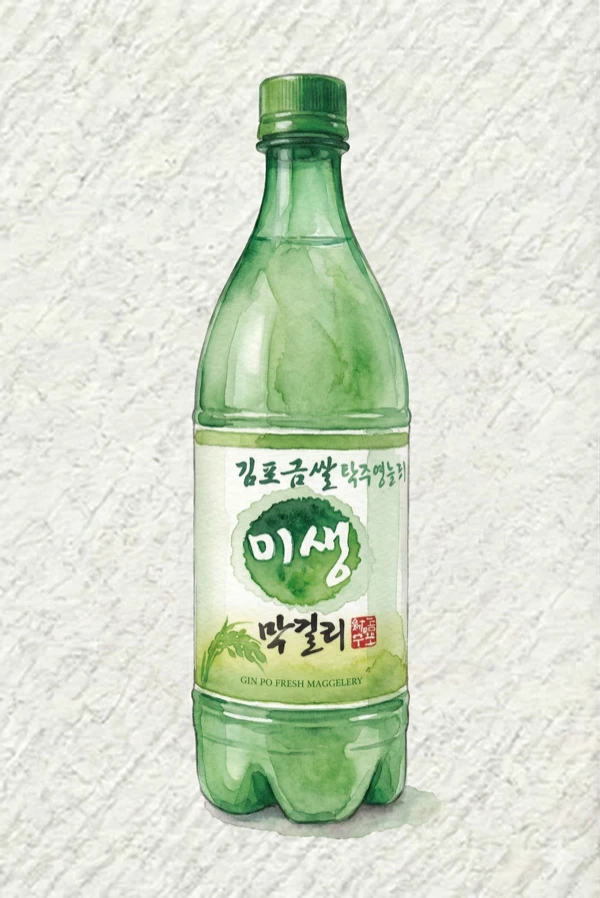 Mi Fresh Makgeolli - Korean Makgeolli, Gyeonggi, 6% ABV, 750ml. Dual-fermented, Balanced-clean