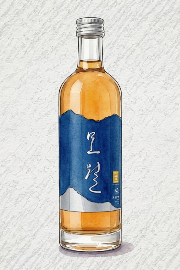 모월 청 - 기타, 강원, 16% ABV, 500ml. 생밤, 허니듀 멜론, 따뜻한 곡물향, 타닌의 드라이함