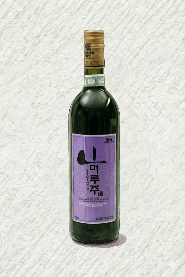 Mujugucheondongsan Wild Grapeju - Korean Fruit Wine, Gyeonggi, 16% ABV, 750ml. Fruity, Sweet