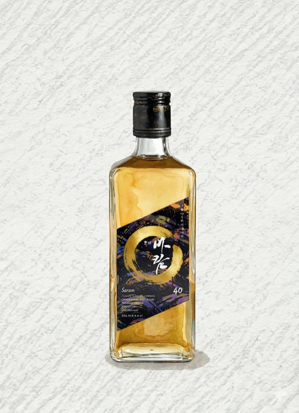 Mungyeong Baram Oak - Korean Soju, Gyeongsangbuk, 40% ABV, 750ml. Clean, Smooth