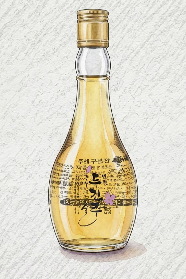 Myeoncheon Dugyeonju 360 - Korean Traditional Drink, Chungcheongnam, 18% ABV, 360ml. Wild strawberry, Powdery azalea, Dense sweetness, Tart lift, Floral whisper