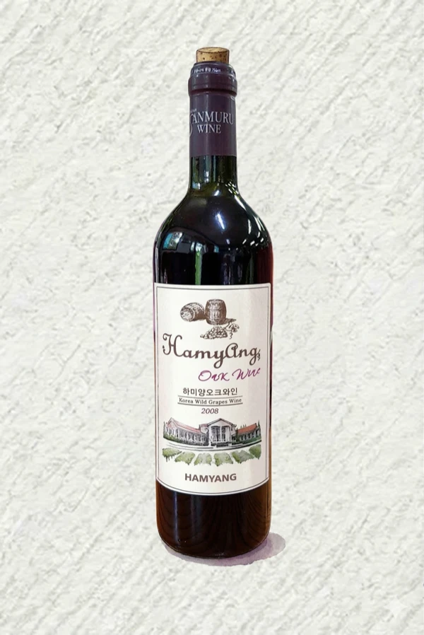오크와인 - 과실주, 경남, 12% ABV, 750ml. 과일향, 달콤한