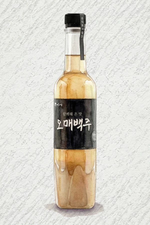 オメ 白酒 - マッコリ, 京畿道（キョンギド）, 12% ABV, 500ml. 濃縮された, 酵母感