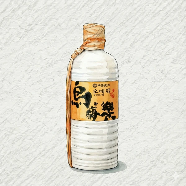 オメラク - 伝統焼酎（ソジュ）, 京畿道（キョンギド）, 40% ABV, 500ml. クリーン, まろやか