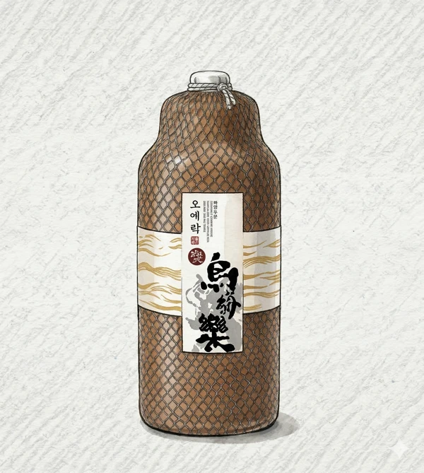 오매락퍽 - 소주, 경기, 40% ABV, 500ml. 깔끔한, 부드러운