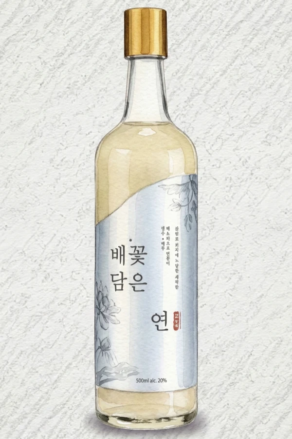 ベコッダムンヨン - マッコリ, 京畿道（キョンギド）, 10% ABV, 720ml. 純米, 白い花