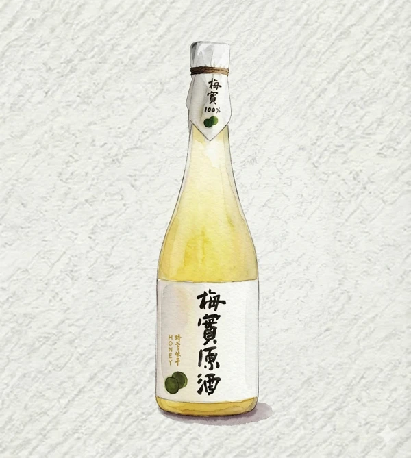 梅実原酒 ハニー - 果実酒, ソウル, 13% ABV, 300ml. フルーティ, 甘い