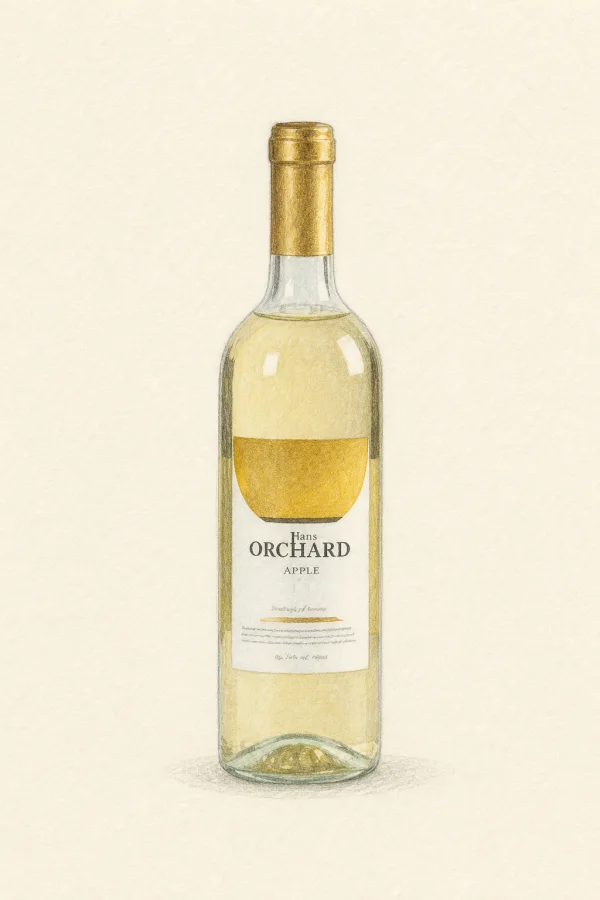 Premium Aepeul Wine Hanseuochadeu - Korean Fruit Wine, Gyeongsangbuk, 11% ABV, 750ml. Fruity, Sweet