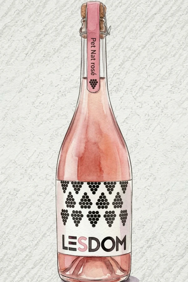 레돔 내추럴 스파클링 로제와인 - 과실주, 충북, 7.5% ABV, 750ml. 과일향, 달콤한