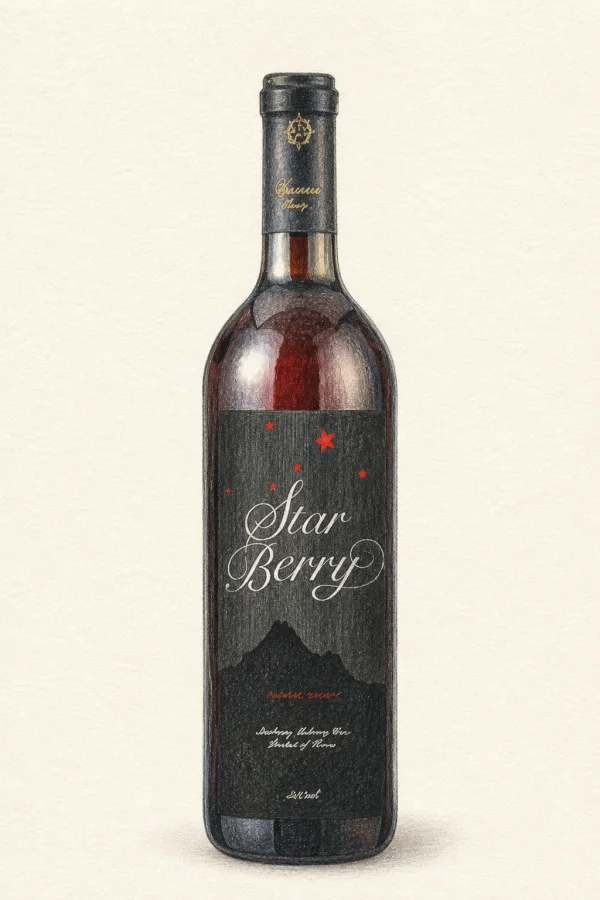 Star Berry Odi - Korean Fruit Wine, Gyeongsangbuk, 12% ABV, 500ml. Fruity, Sweet