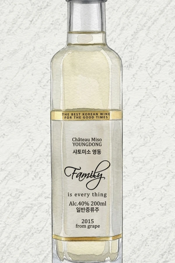 シャトーミソ永同(ヨンドン) - 伝統焼酎（ソジュ）, 忠清北道（チュンブク）, 40% ABV, 200ml. クリーン, まろやか