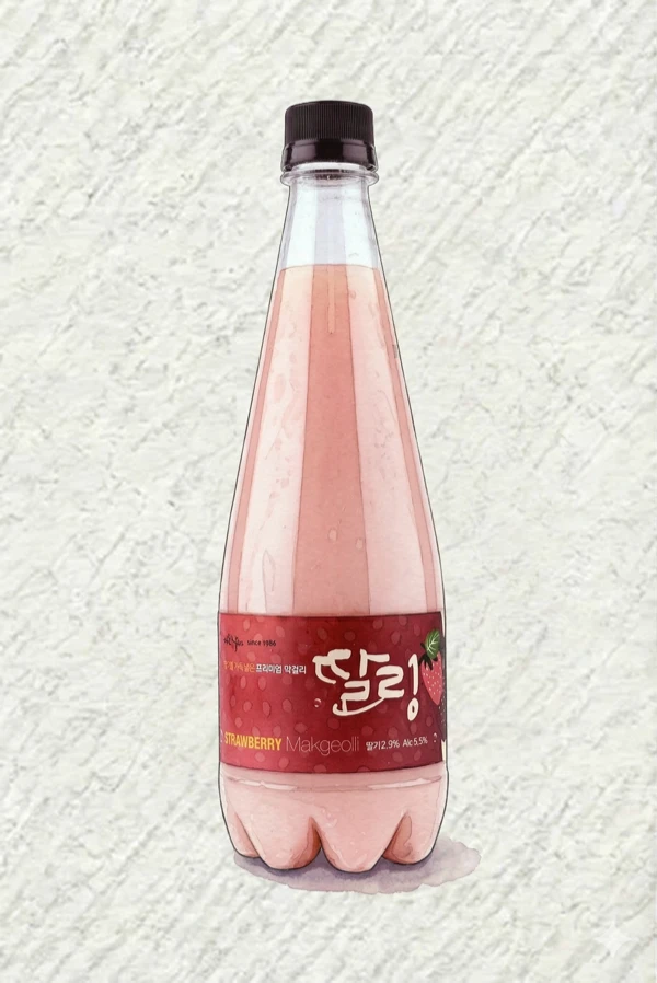 タルリン・マッコリ - マッコリ, 全羅南道（チョンナム）, 5.5% ABV, 650ml. クリーミー, 甘い