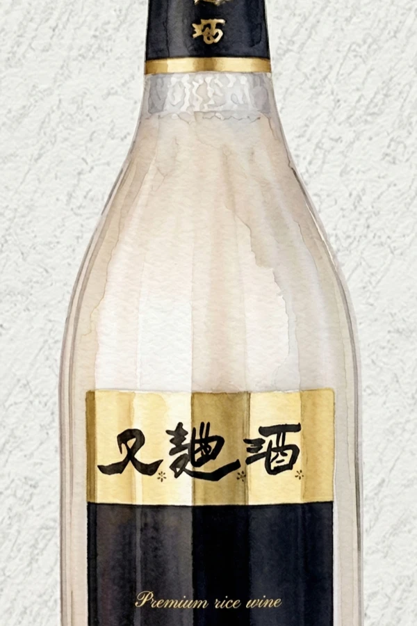 Ugokju - Korean Makgeolli, Gyeonggi, 13% ABV, 375ml. Polished rice concentration, Straw and ethanol warmth, Rice syrup dense sweetness, Long grain-focused warm finish