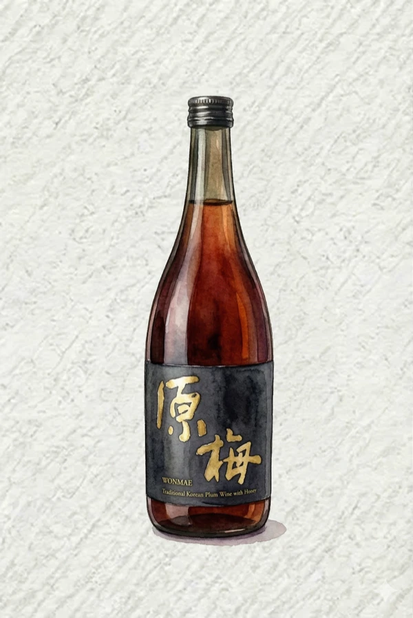 Wonmae Premium - Korean Fruit Wine, Seoul, 20% ABV, 700ml. Fruity, Sweet