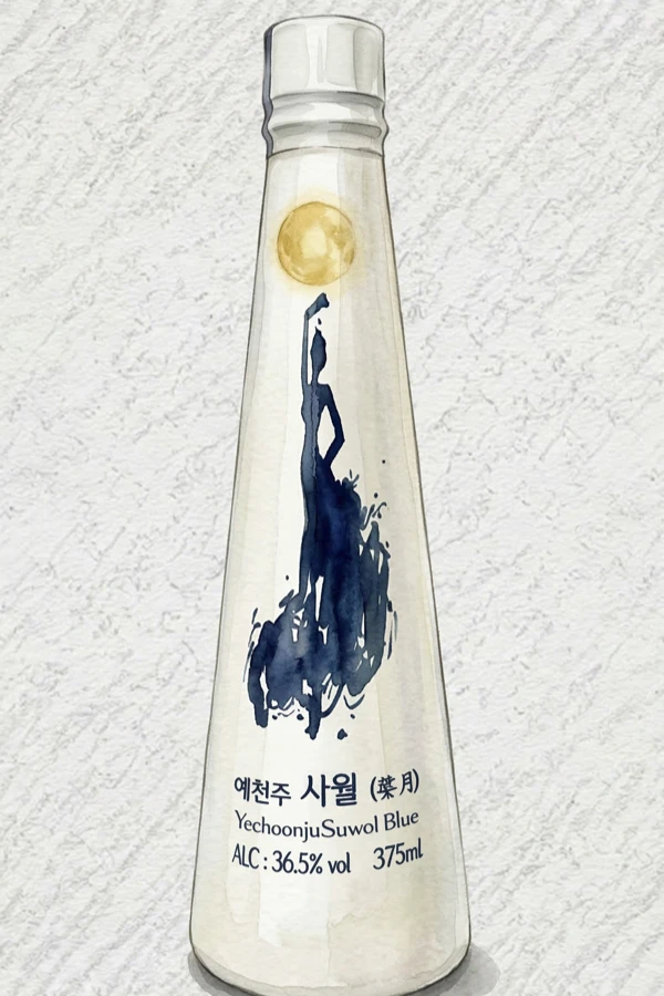 Yecheonju Sawol 365 - Korean Soju, Gyeongsangbuk, 36.5% ABV, 375ml. Clean, Smooth