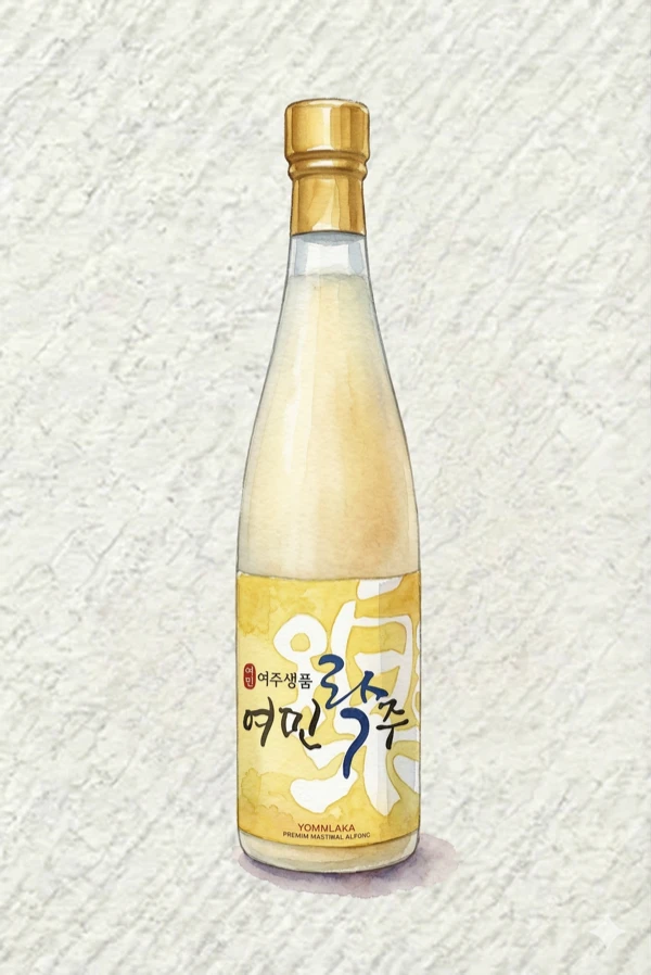여민락주 - 기타, 경기, 16% ABV, 500ml. 농축된 곡물, 말린 살구, 쫄깃한 밀도감, 입안을 씻어주는 쌉쌀함
