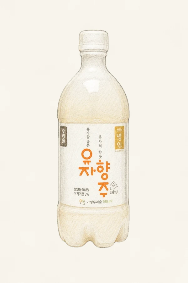 유자향주 - 기타, 전남, 6% ABV, 750ml. 유자 껍질향, 시트러스의 쌉쌀함